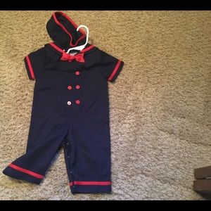 Rare additions size 24 month sailor outfit and hat